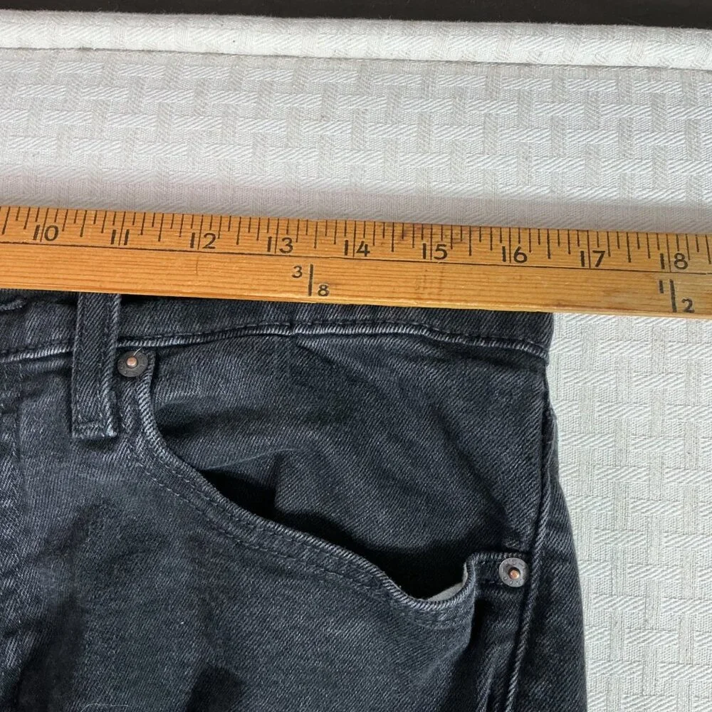 Levis 511 Mens Size W34 L32 Black Slim Fit Denim Jeans Original Riveted Label - Picture 7 of 10